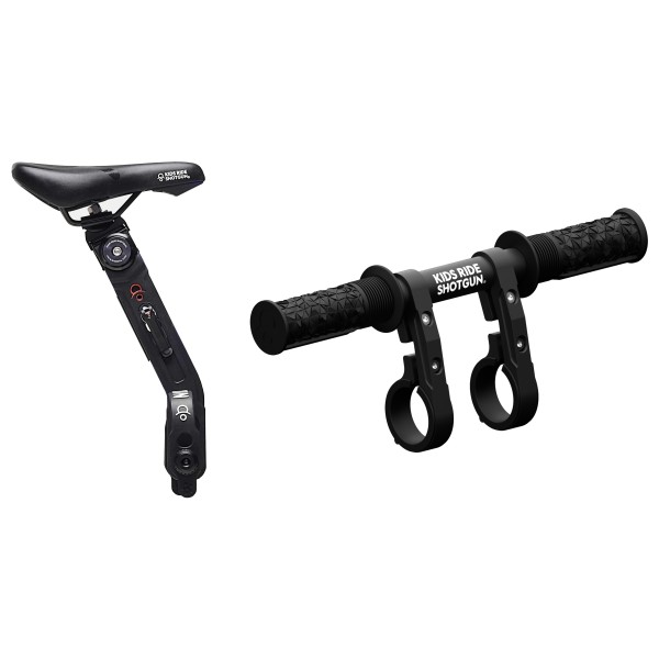 Kids Ride Shotgun - 2.0 MTB Front Kindersitz/Lenker Combo Set - Velokindersitz Gr One Size schwarz von Kids Ride Shotgun