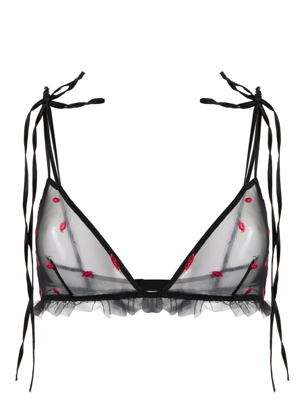 Kiki de Montparnasse Bisou soft sheer bra - Black von Kiki de Montparnasse