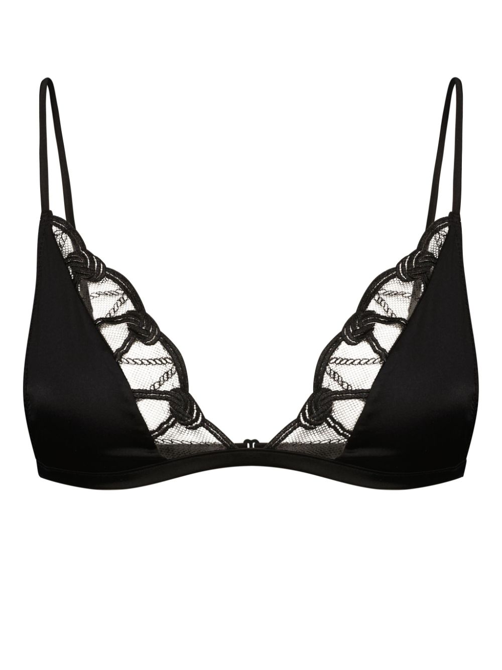 Kiki de Montparnasse Bondage mesh-detail bra - Black von Kiki de Montparnasse