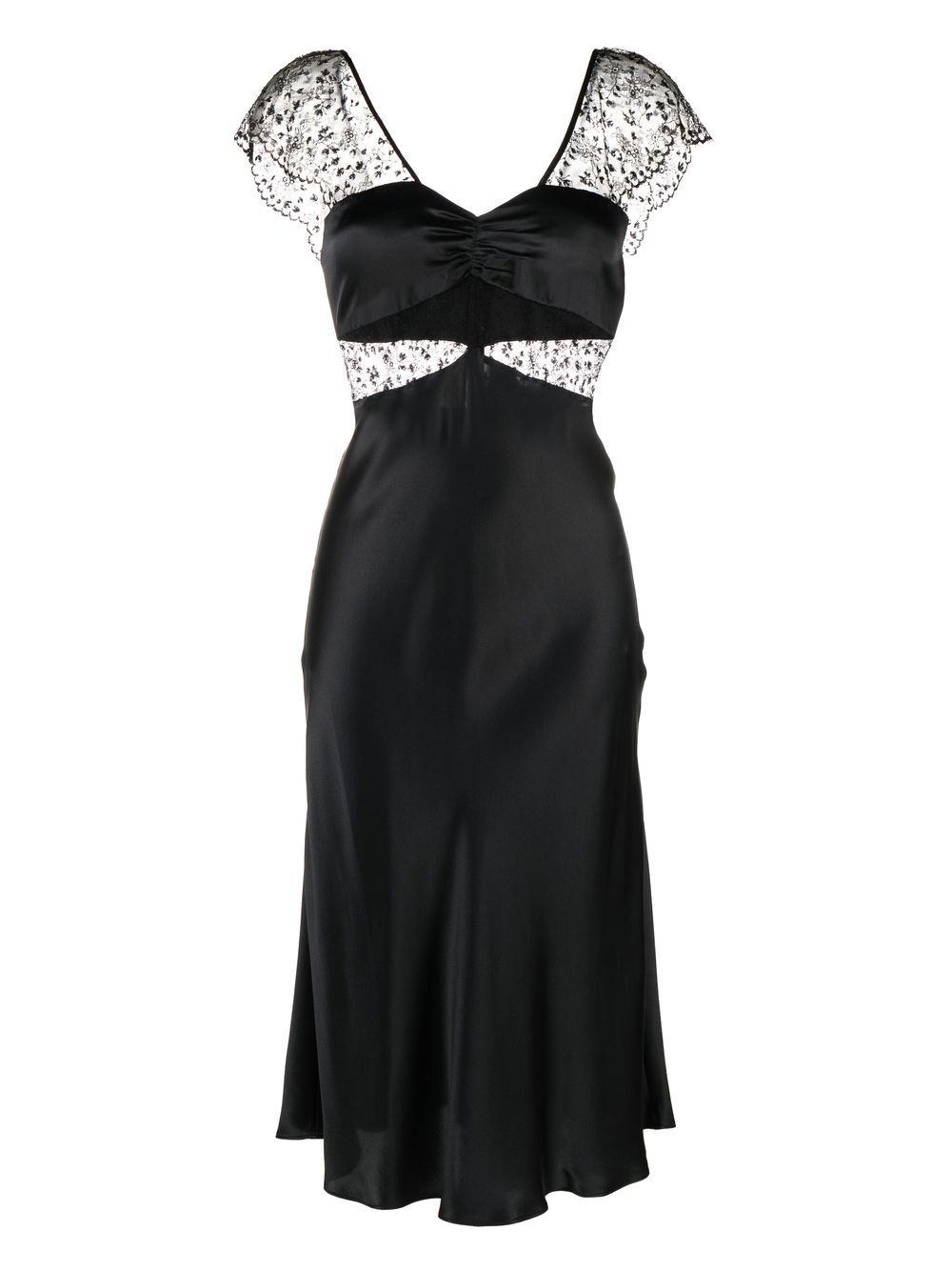 Kiki de Montparnasse Cercle lace-embellished nightdress - Black von Kiki de Montparnasse