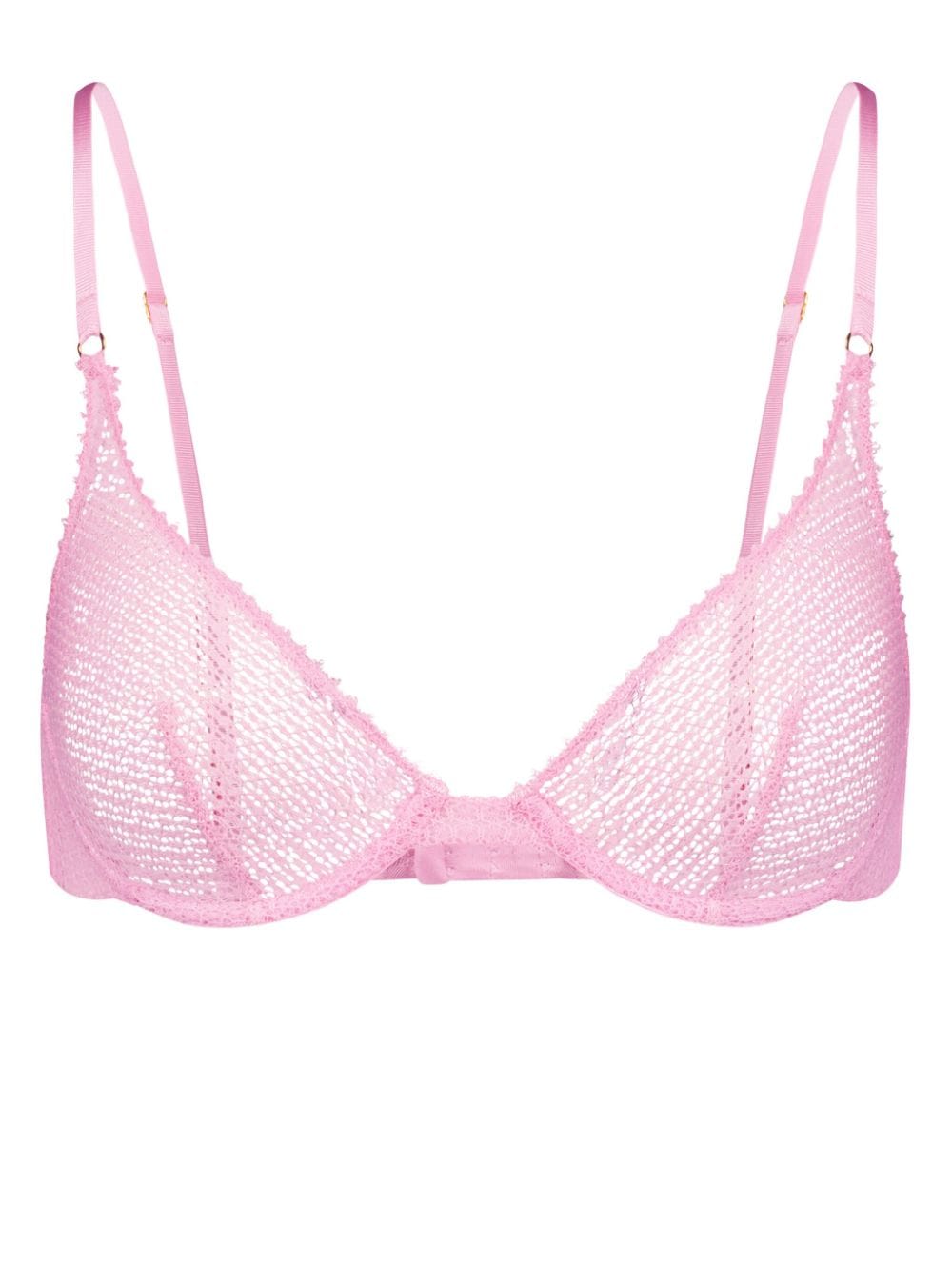 Kiki de Montparnasse Crochet mesh demi bra - Pink von Kiki de Montparnasse