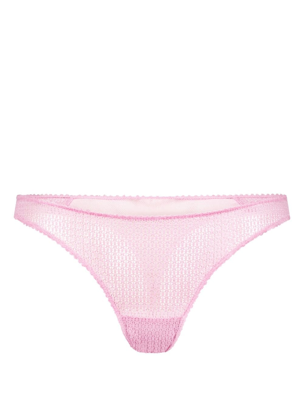 Kiki de Montparnasse Crochet mesh thong - Pink von Kiki de Montparnasse