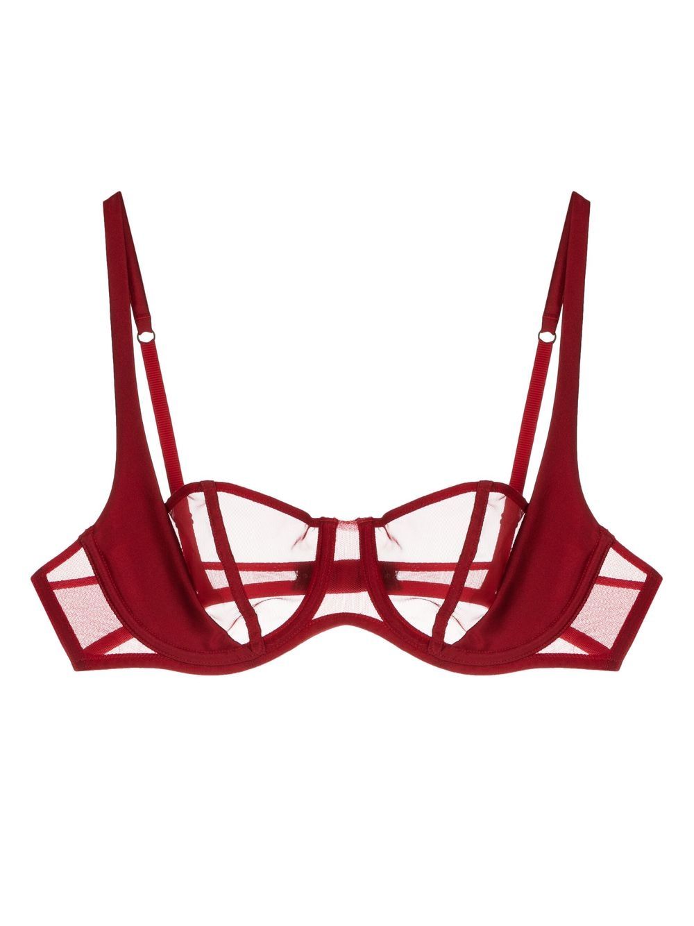 Kiki de Montparnasse Illusion balconette bra - Red von Kiki de Montparnasse