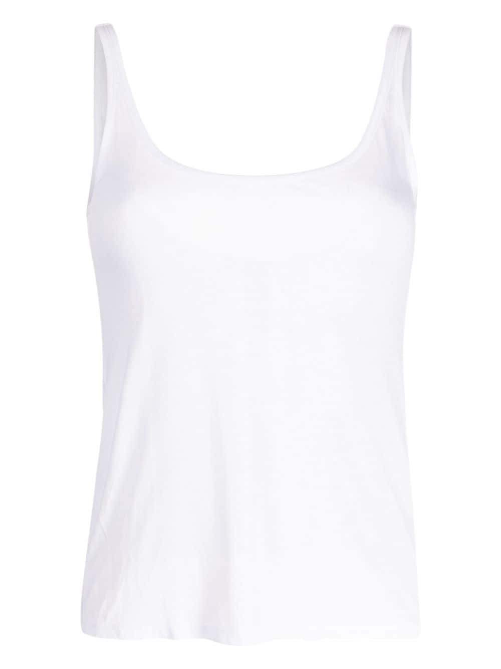 Kiki de Montparnasse Kate semi-sheer tank top - White von Kiki de Montparnasse