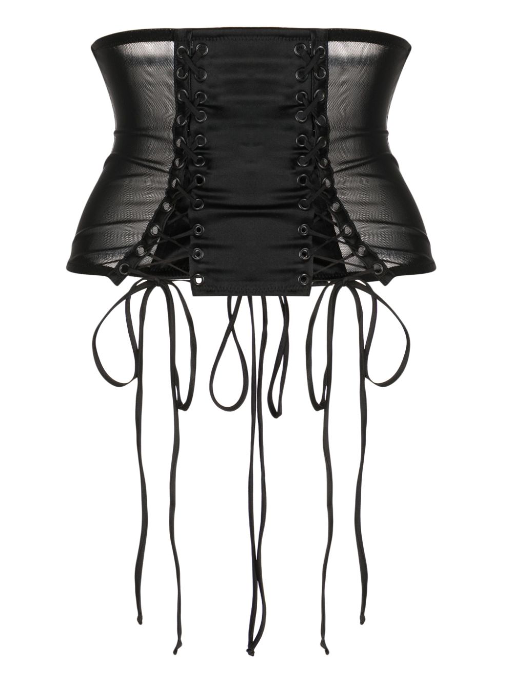 Kiki de Montparnasse La Madame semi-sheer corset - Black von Kiki de Montparnasse