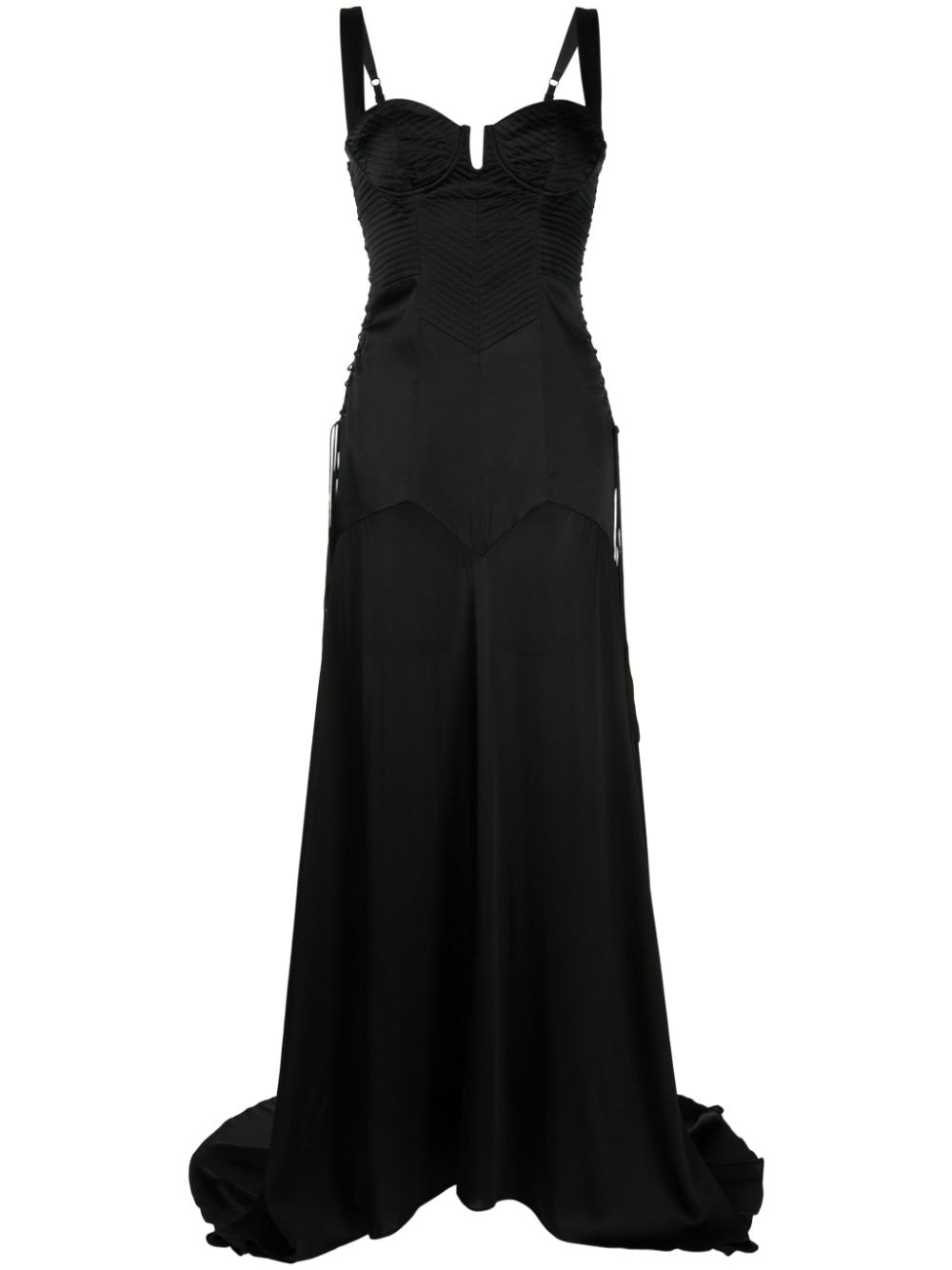 Kiki de Montparnasse Le Bang silk gown - Black von Kiki de Montparnasse