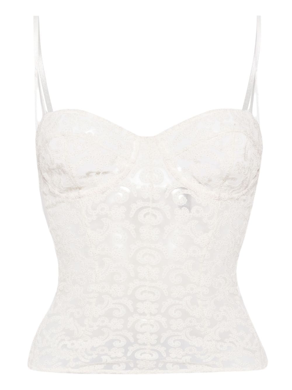 Kiki de Montparnasse Lola bustier top - White von Kiki de Montparnasse