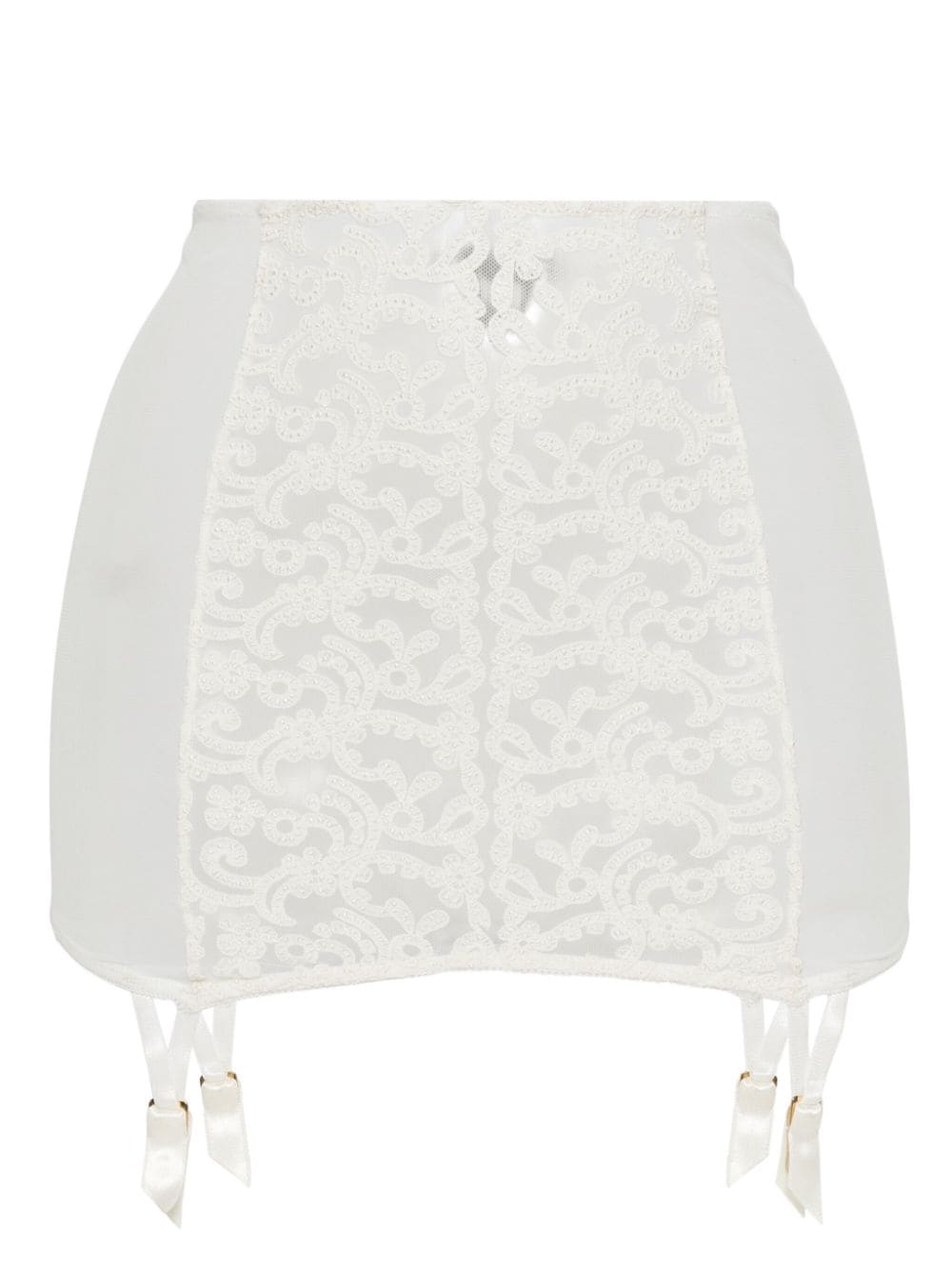 Kiki de Montparnasse Lola lace garter skirt - White von Kiki de Montparnasse