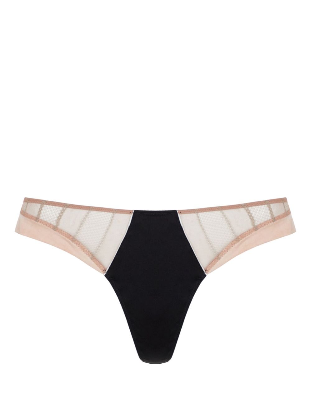 Kiki de Montparnasse Muse panelled thong - Neutrals von Kiki de Montparnasse