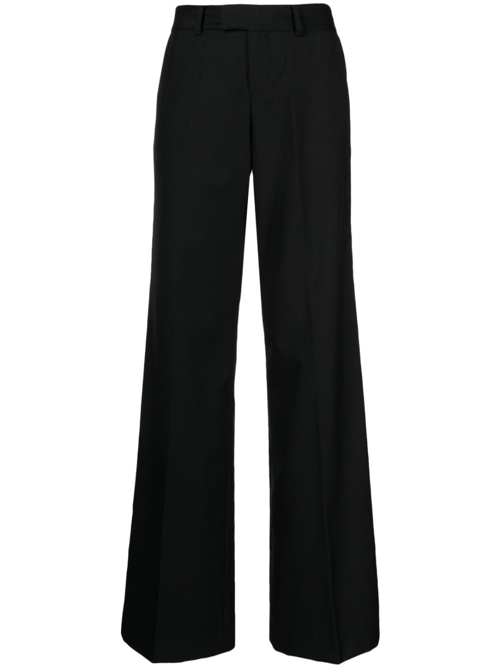 Kiki de Montparnasse high-waisted wool flared trousers - Black von Kiki de Montparnasse