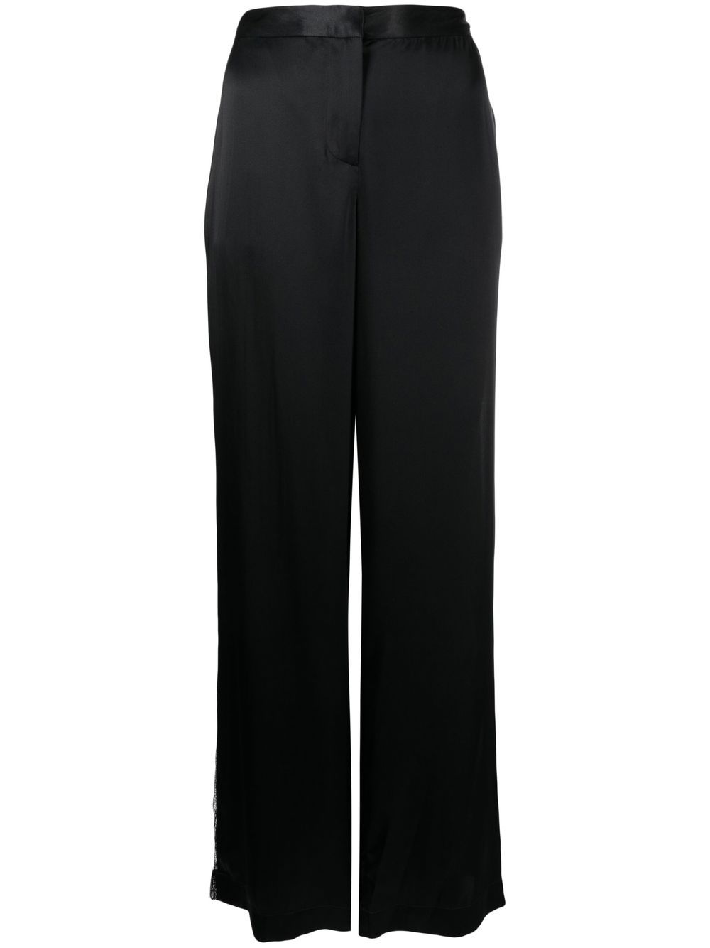 Kiki de Montparnasse tuxedo silk trousers - Black von Kiki de Montparnasse