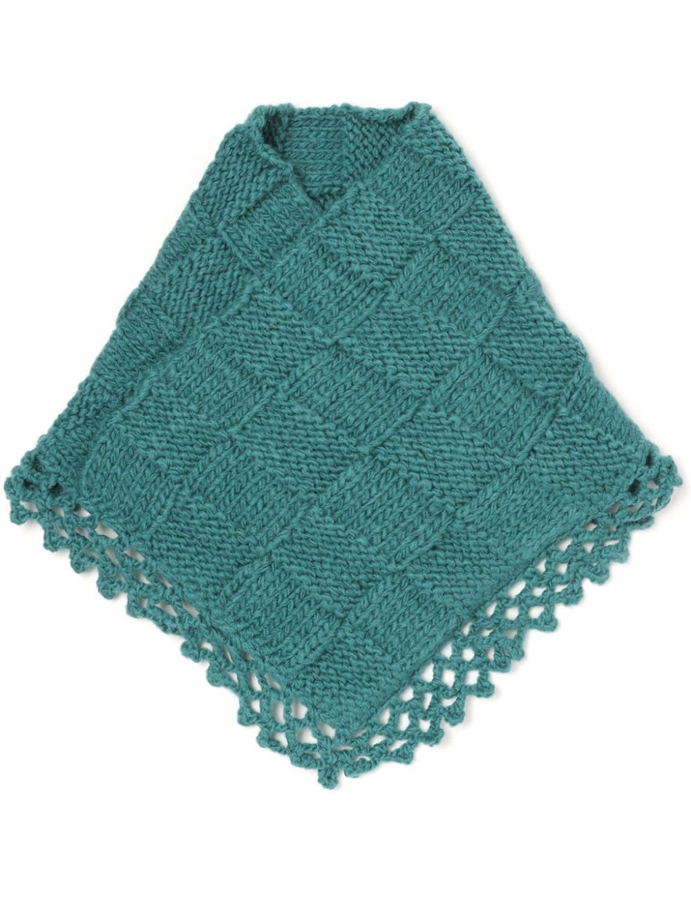 Kiko Kostadinov Aspasia crochet-knit scarf - Blue von Kiko Kostadinov