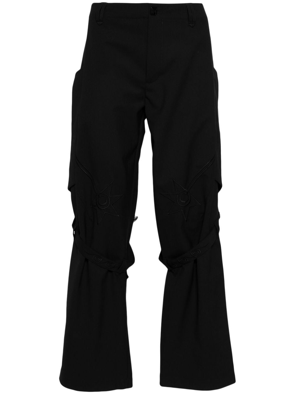 Kiko Kostadinov Nesebur straight-leg trousers - Black von Kiko Kostadinov