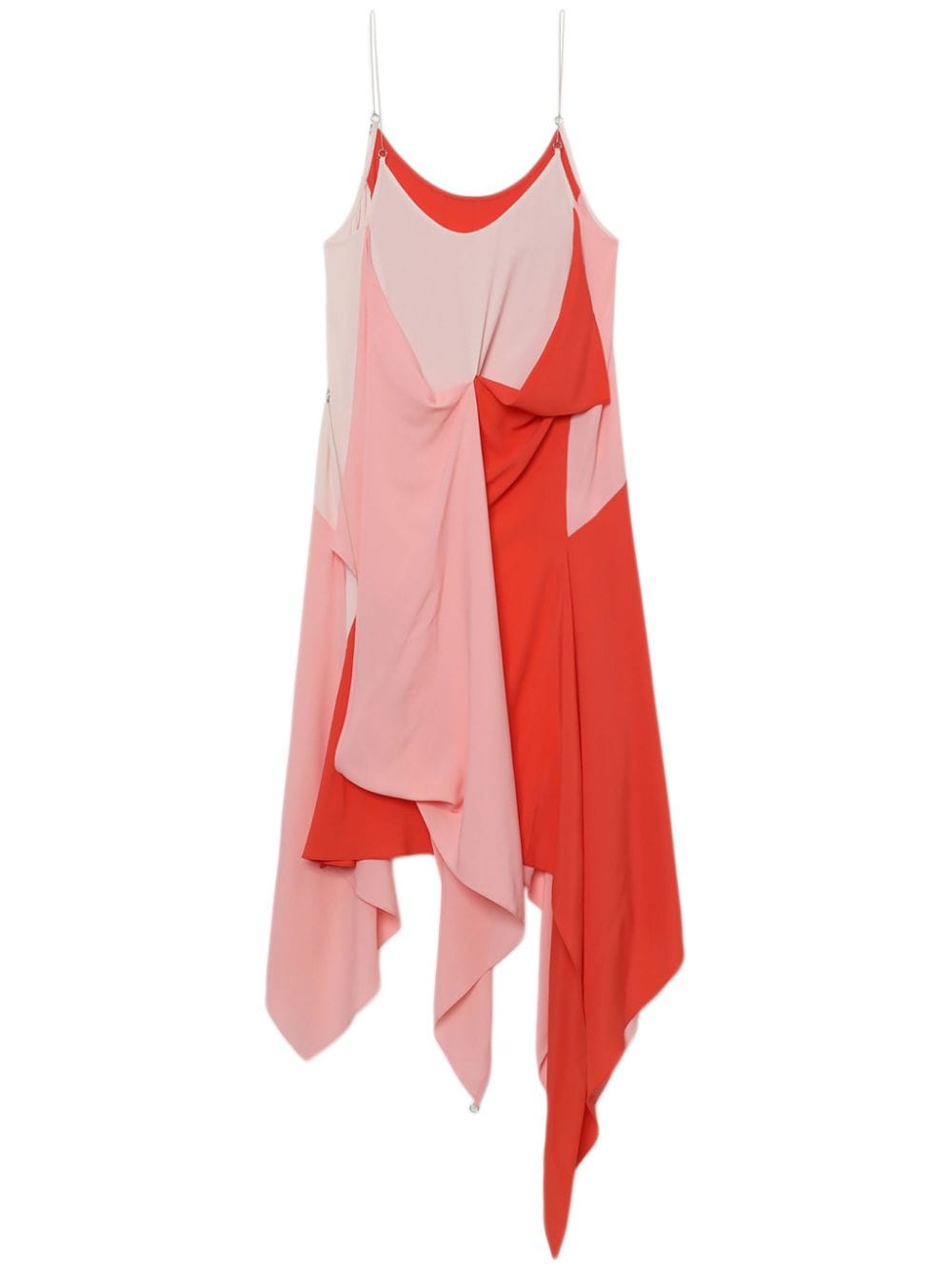 Kiko Kostadinov asymmetric colourblock mini dress - Red von Kiko Kostadinov