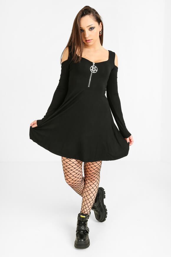 Killstar Skater Dress | Schwarz | Damen  | L von Killstar