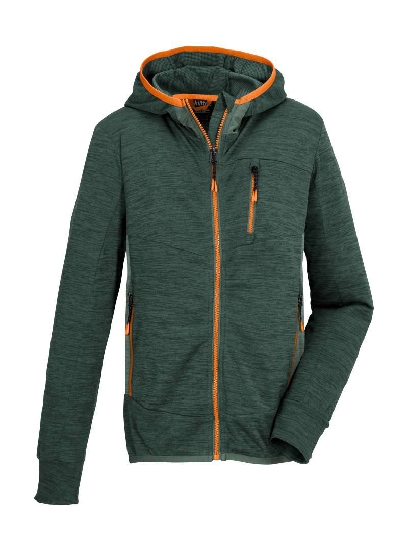 Killtec Strickjacke »KOS 159 BYS FLX JCKT«, Melange Optik, farbige Akzente, elastisch, Kinnschutz, Taschen von Killtec