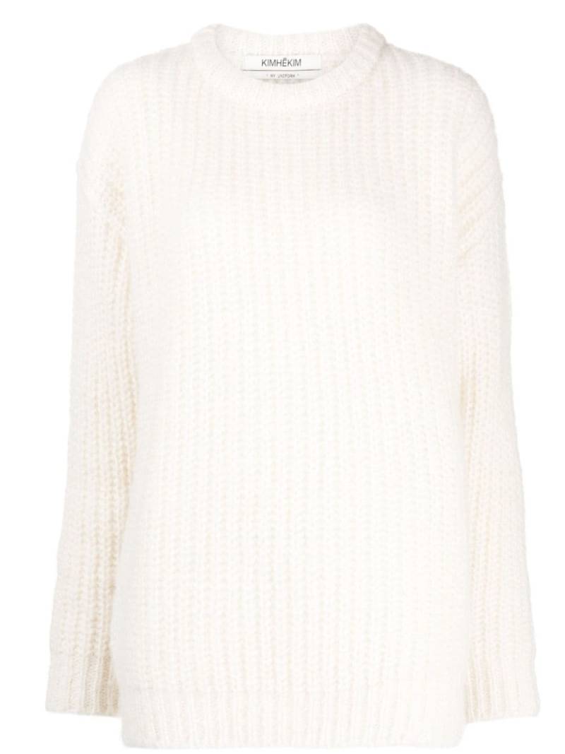 Kimhekim crew-neck chunky-knit jumper - White von Kimhekim