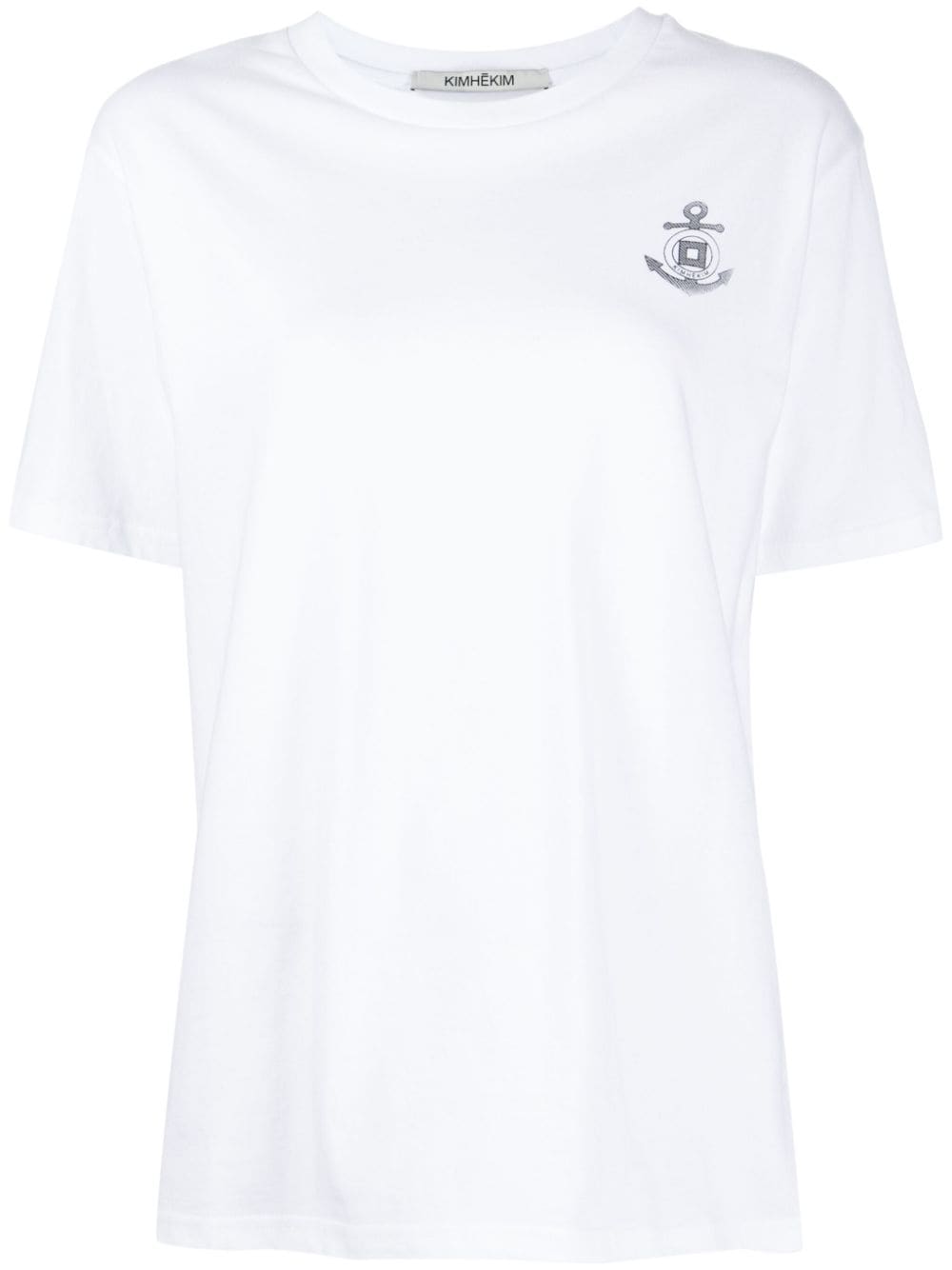 Kimhekim logo-print T-shirt - White von Kimhekim