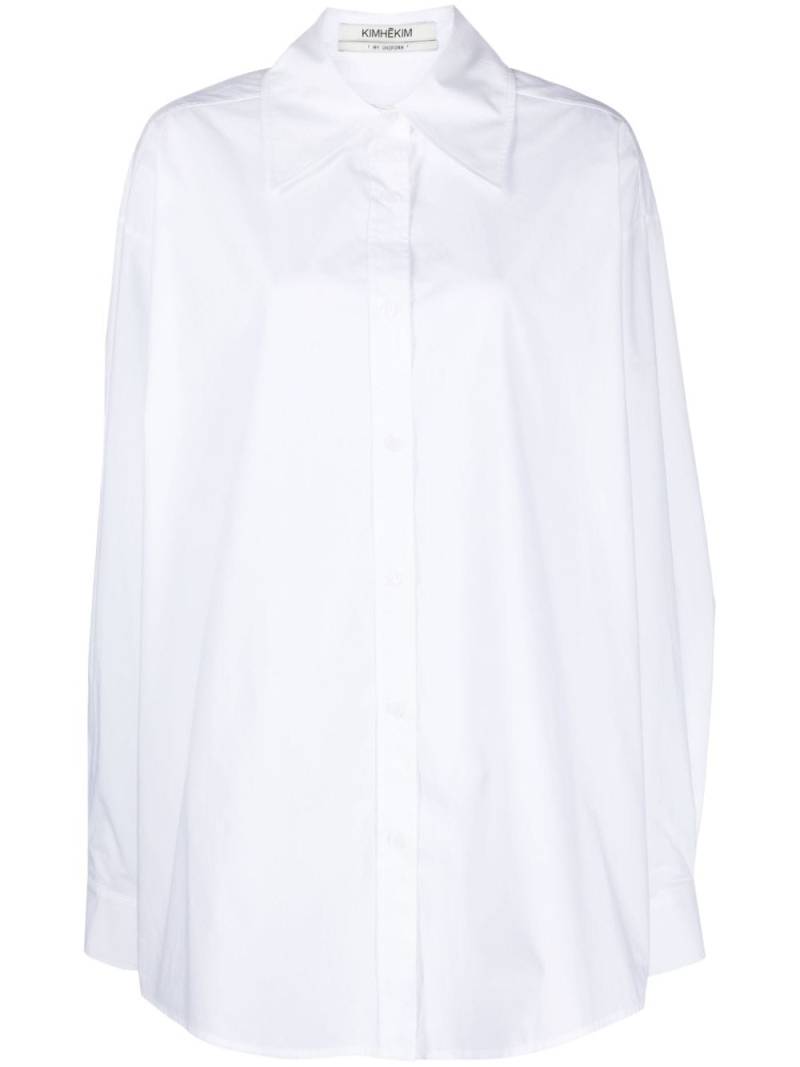 Kimhekim poplin-texture cotton shirt - White von Kimhekim