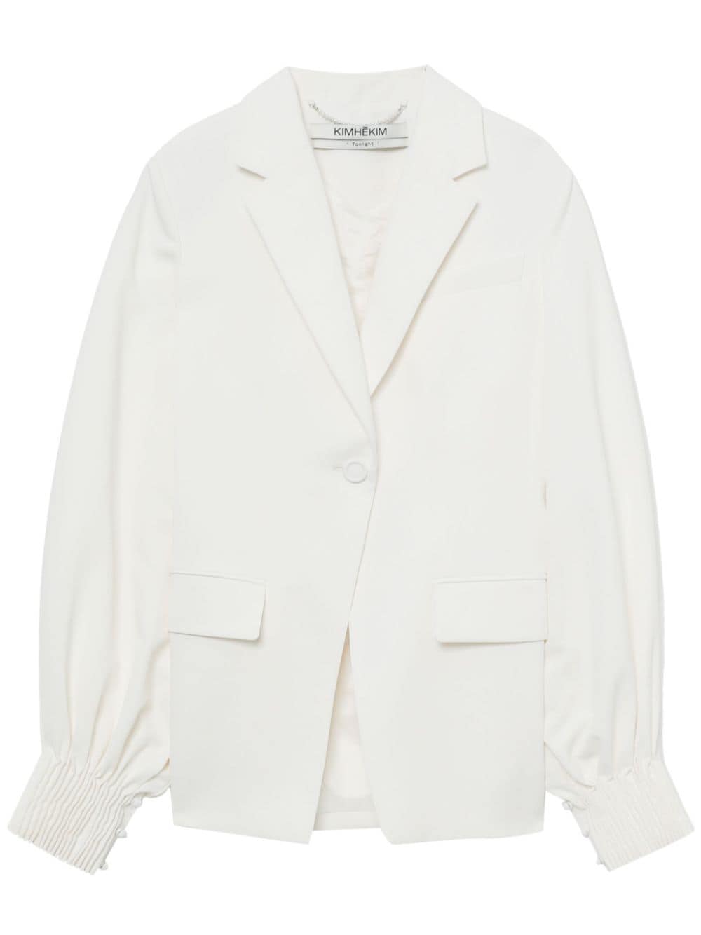 Kimhekim single-button gathered-sleeve jacket - White von Kimhekim