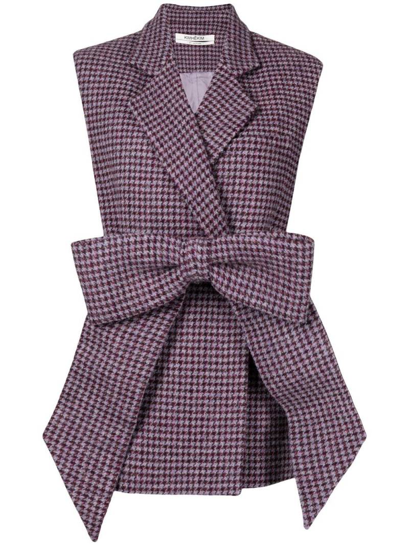 Kimhekim wool sleeveless blazer - Purple von Kimhekim