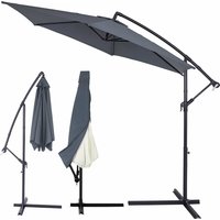 Ampelschirm Anthrazit Alu Ø330cm UV-Schutz 30+ mit Abdeckung von Kingsleeve®