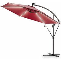 LED Solar Ampelschirm Mali Rot Ø330cm UV-Schutz 30+ von Kingsleeve®