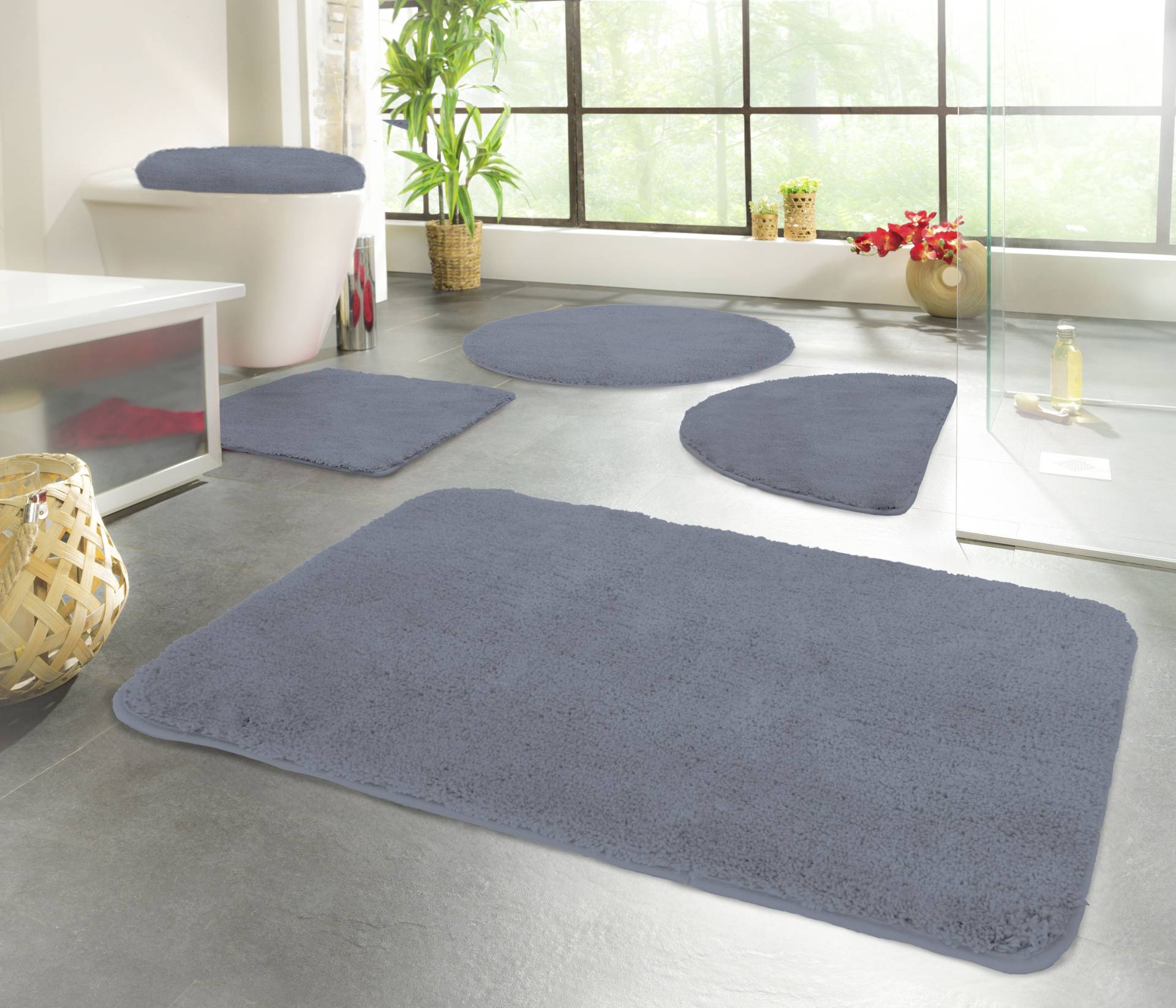 KiNZLER Badematte »Chaozhou«, rutschhemmend beschichtet, fussbodenheizungsgeeignet, Badteppich, Uni Farben, weich, als rechteckig, rund & Set erhältlich KiNZLER Badematte »Chaozhou«, rutschhemmend beschichtet, fussbodenheizungsgeeignet, Badteppich, Uni Farben, weich, als rechteckig, rund & Set erhältlich von Kinzler