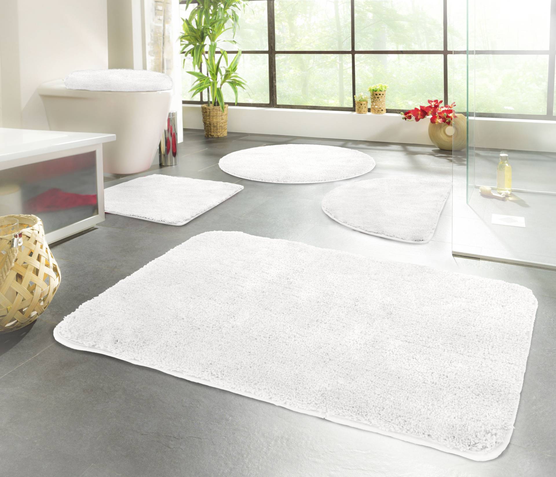 KiNZLER Badematte »Chaozhou«, rutschhemmend beschichtet, fussbodenheizungsgeeignet, Badteppich, Uni Farben, weich, als rechteckig, rund & Set erhältlich KiNZLER Badematte »Chaozhou«, rutschhemmend beschichtet, fussbodenheizungsgeeignet, Badteppich, Uni Farben, weich, als rechteckig, rund & Set erhältlich von Kinzler