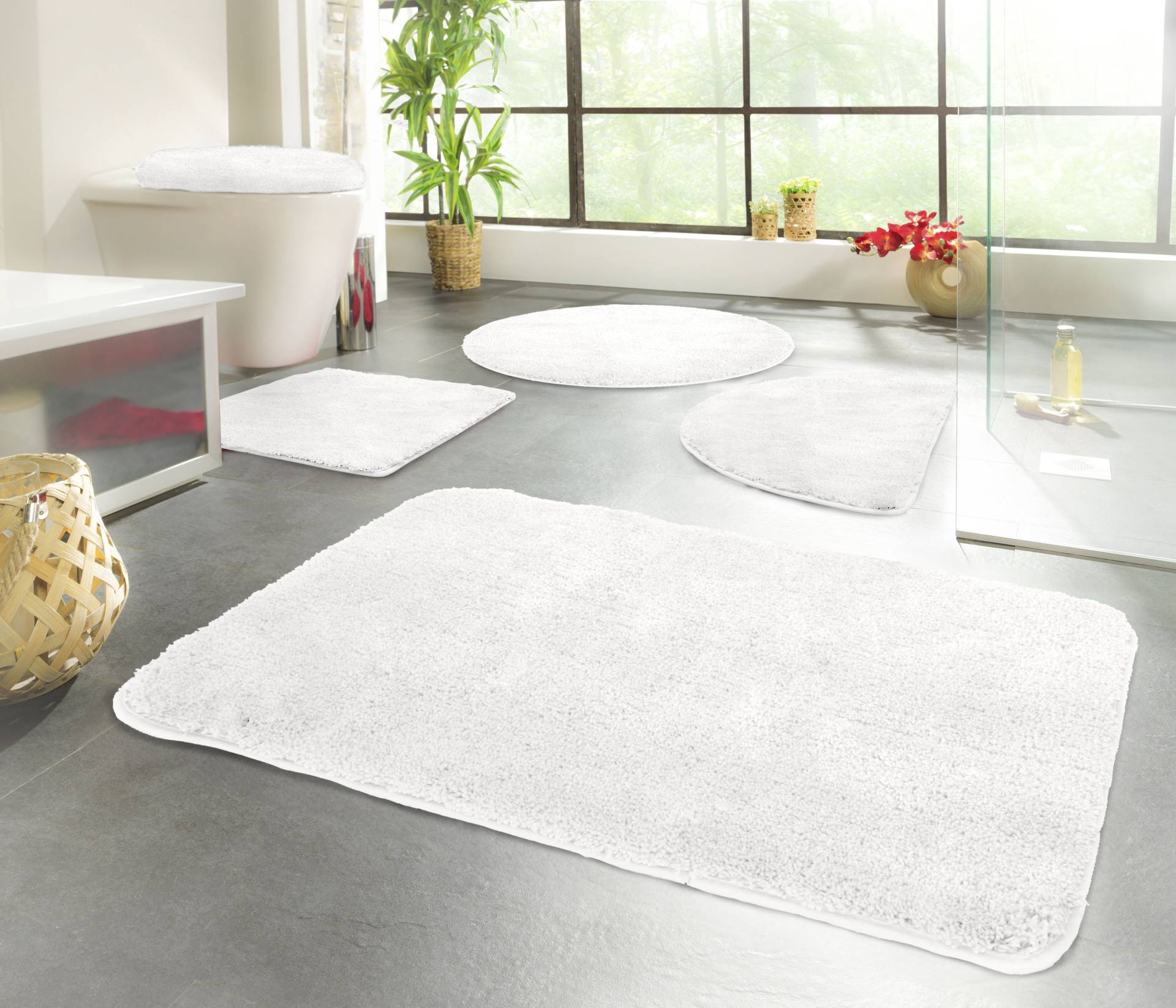 KiNZLER Badematte »Chaozhou«, rutschhemmend beschichtet, fussbodenheizungsgeeignet, Badteppich, Uni Farben, weich, als rechteckig, rund & Set erhältlich KiNZLER Badematte »Chaozhou«, rutschhemmend beschichtet, fussbodenheizungsgeeignet, Badteppich, Uni Farben, weich, als rechteckig, rund & Set erhältlich von Kinzler