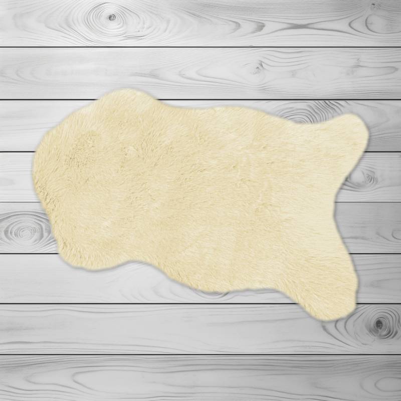 KiNZLER Fellteppich »Kunstfell«, fellförmig, 30 mm Höhe, Uni-Farben, weich & flauschig, waschbar, ideal als Bettvorleger von Kinzler