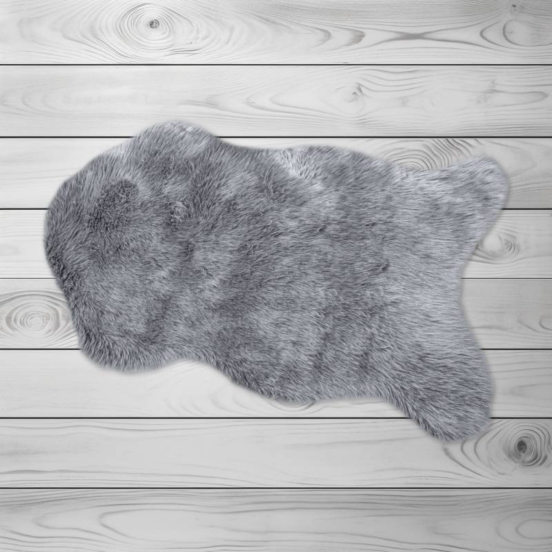 KiNZLER Fellteppich »Kunstfell«, fellförmig, 30 mm Höhe, Uni-Farben, weich & flauschig, waschbar, ideal als Bettvorleger von Kinzler
