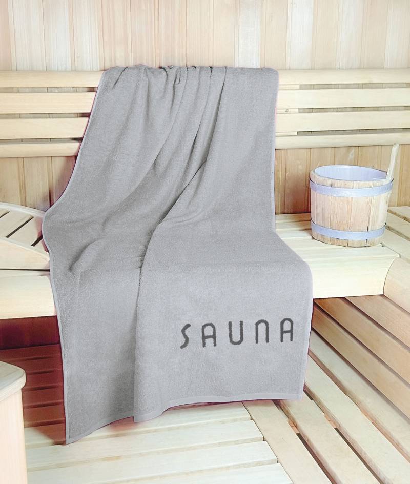KiNZLER Saunatuch »Wellness, Sauna - Grösse 90/200 cm«, (Spar-Set, 2 St., 2er Set Saunatücher 90 x 200 cm), leichte Qualität, verschiedenen Designs, auch als 2er Set von Kinzler
