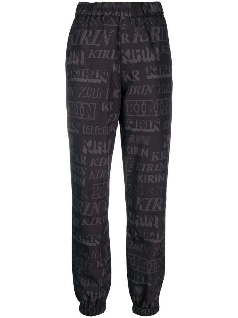 Kirin logo-print straight-leg track pants - Black von Kirin