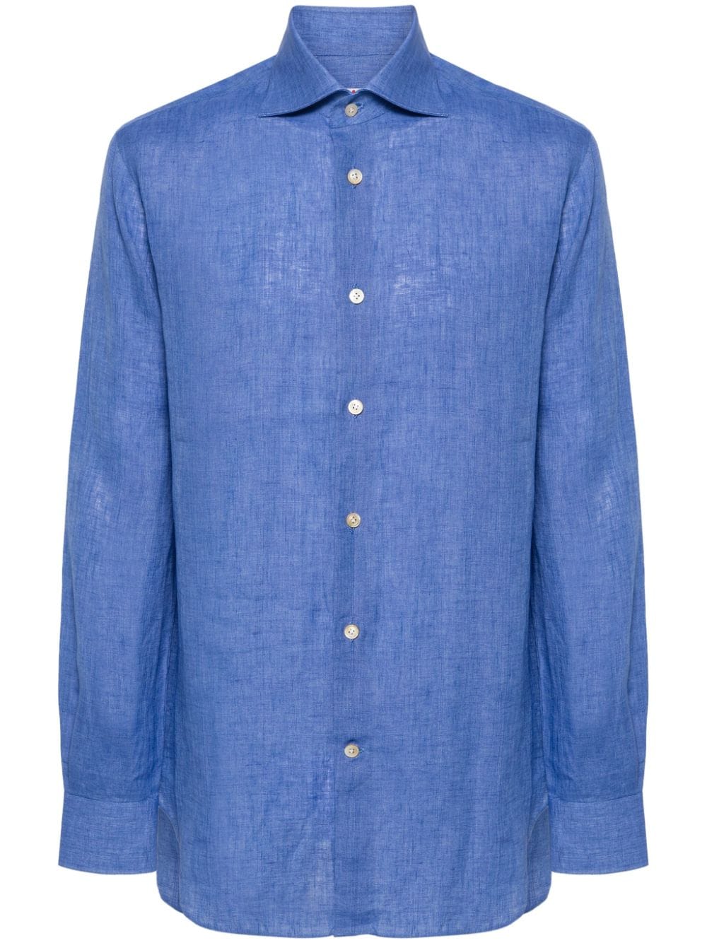 Kiton chambray linen shirt - Blue von Kiton