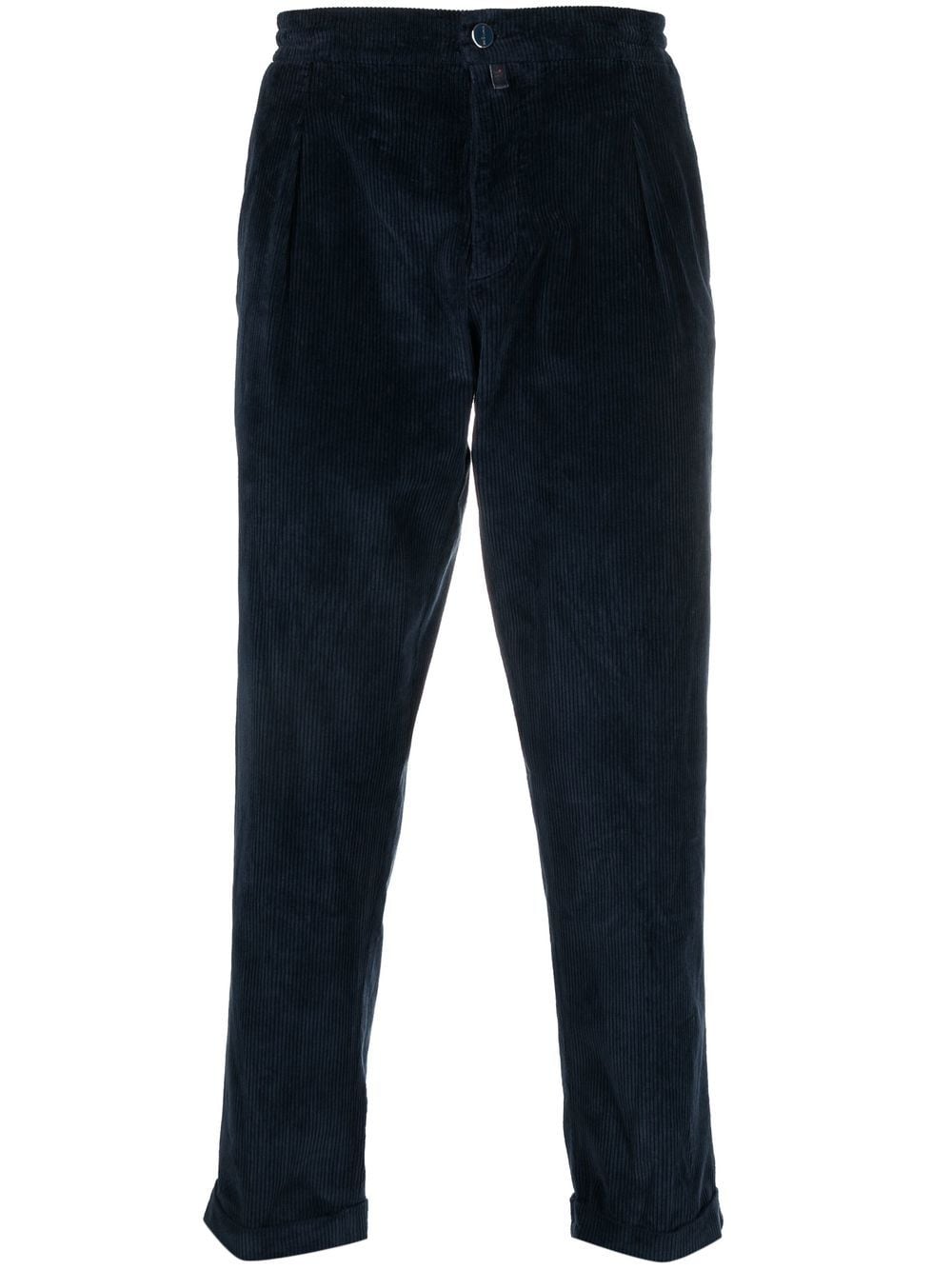 Kiton corduroy straight-leg trousers - Blue von Kiton