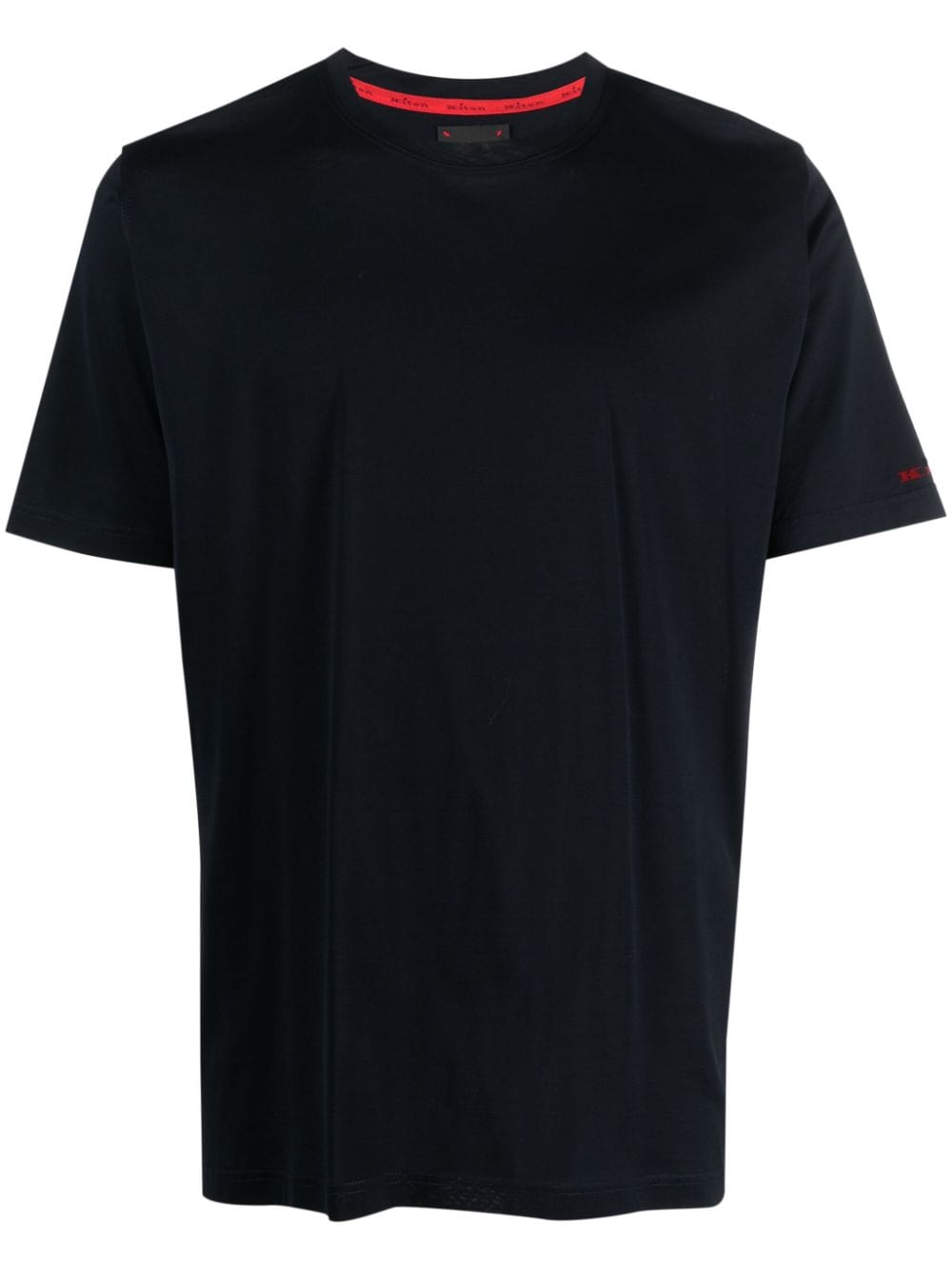 Kiton crew-neck cotton T-shirt - Blue von Kiton