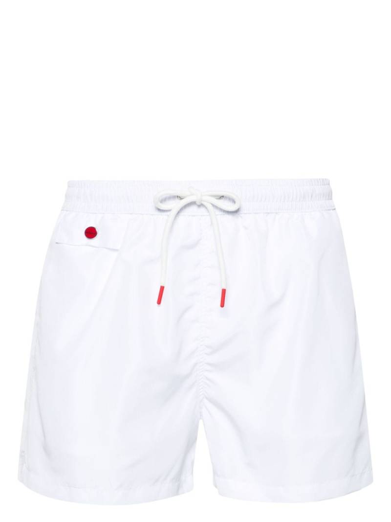 Kiton drawstring-waist swim shorts - White von Kiton