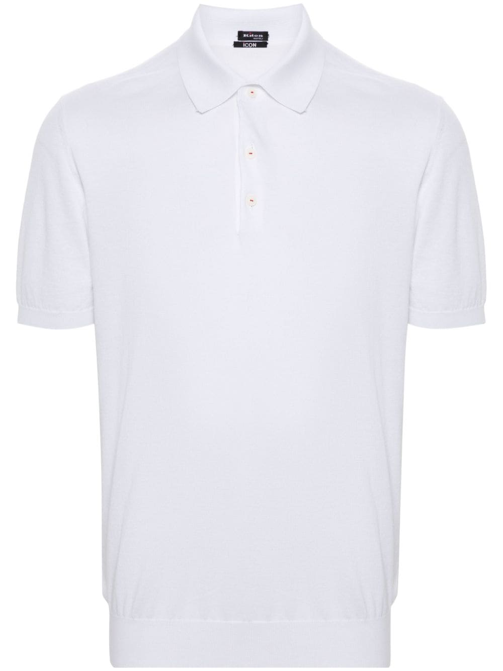 Kiton fine-knit polo shirt - White von Kiton