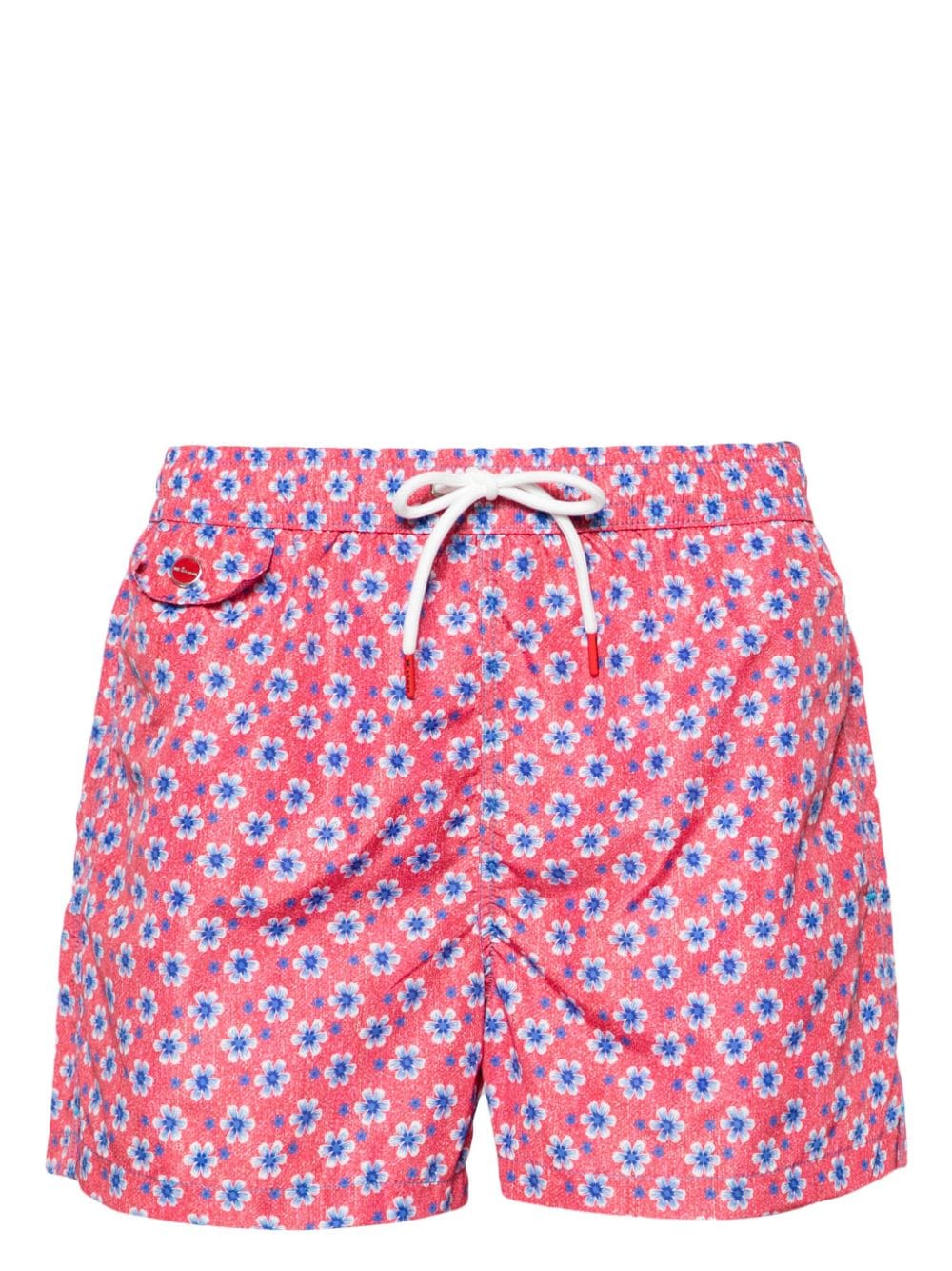 Kiton floral-print swim shorts - Red von Kiton