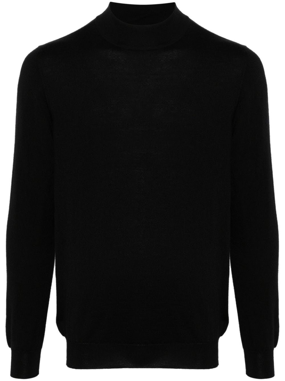 Kiton high-neck cashmere-silk jumper - Black von Kiton