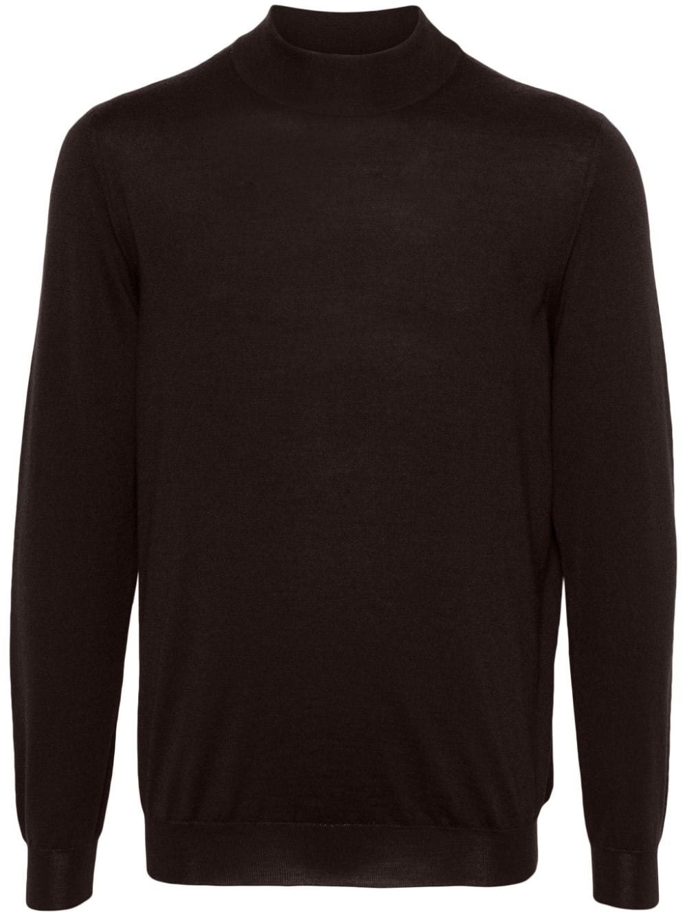 Kiton high-neck cashmere-silk jumper - Brown von Kiton