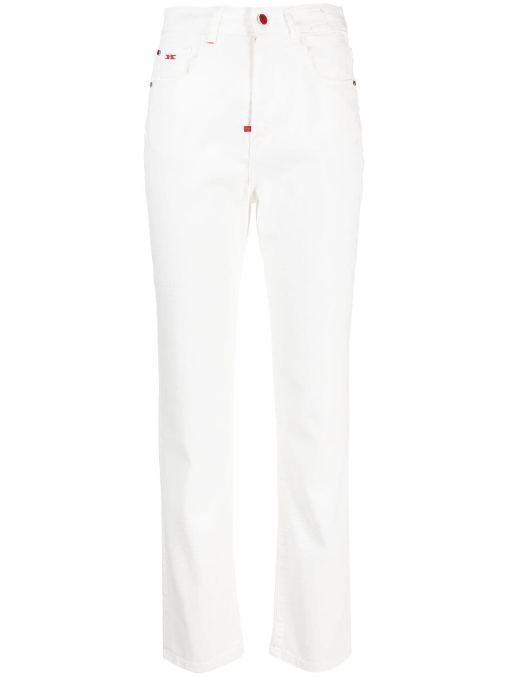 Kiton high-rise slim-fit jeans - White von Kiton