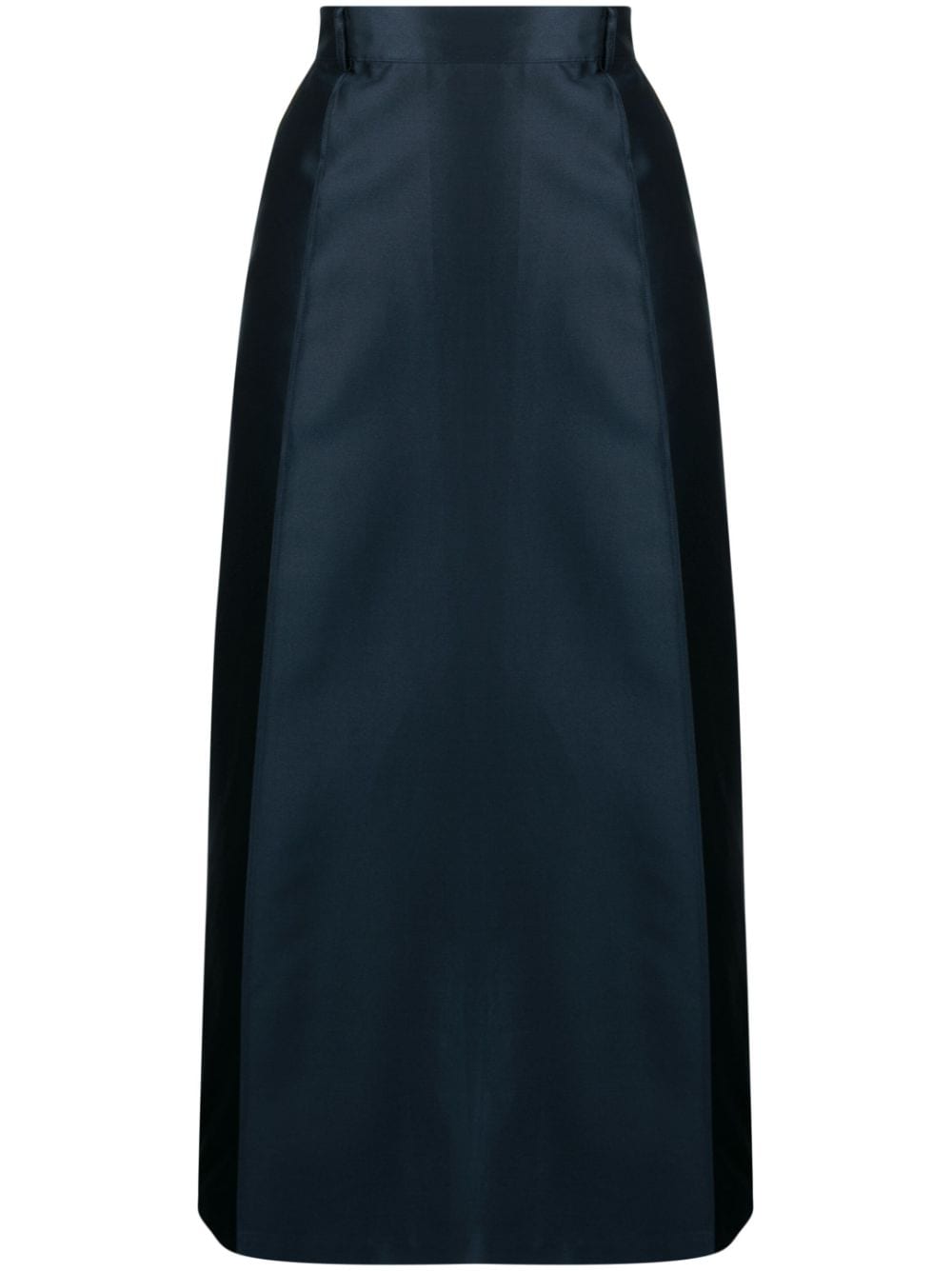 Kiton high-waist A-line midi skirt - Blue von Kiton