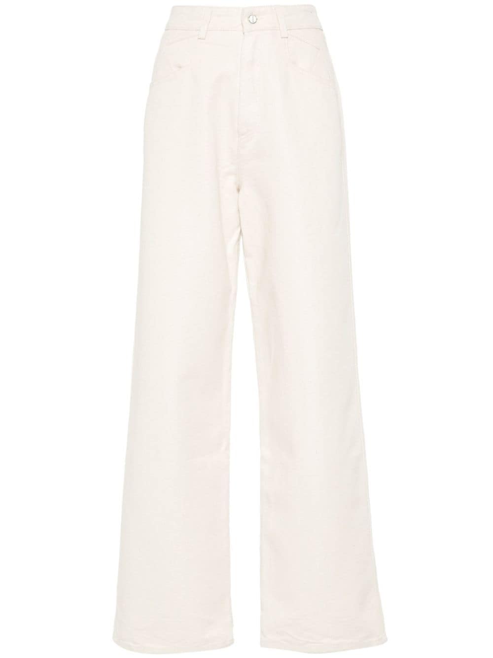 Kiton high-waisted straight-leg jeans - Neutrals von Kiton