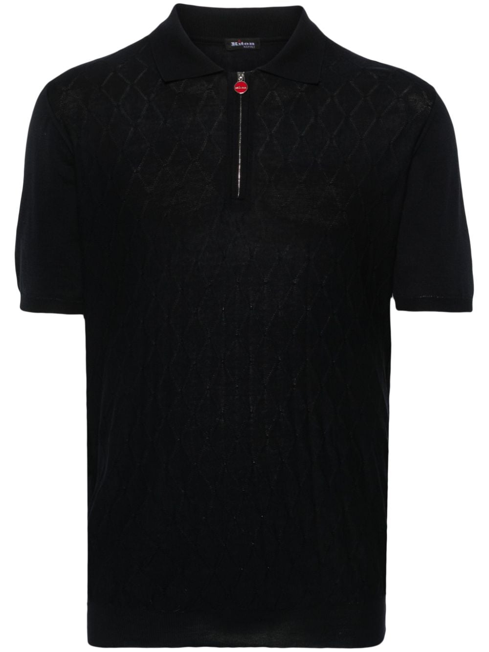 Kiton knitted polo shirt - Blue von Kiton