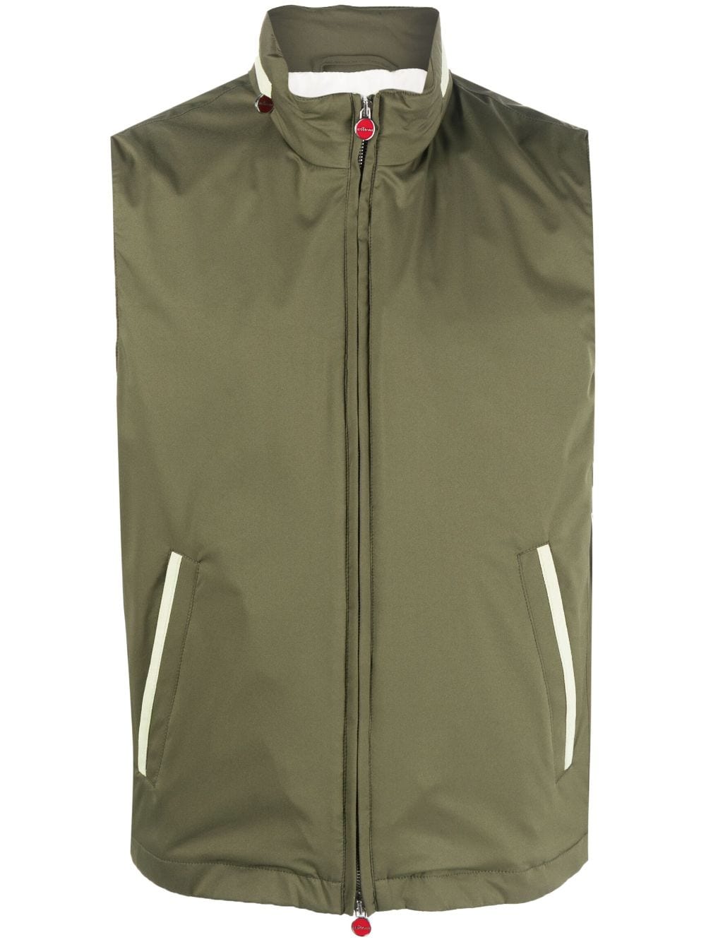 Kiton lightweight zip-up gilet - Green von Kiton