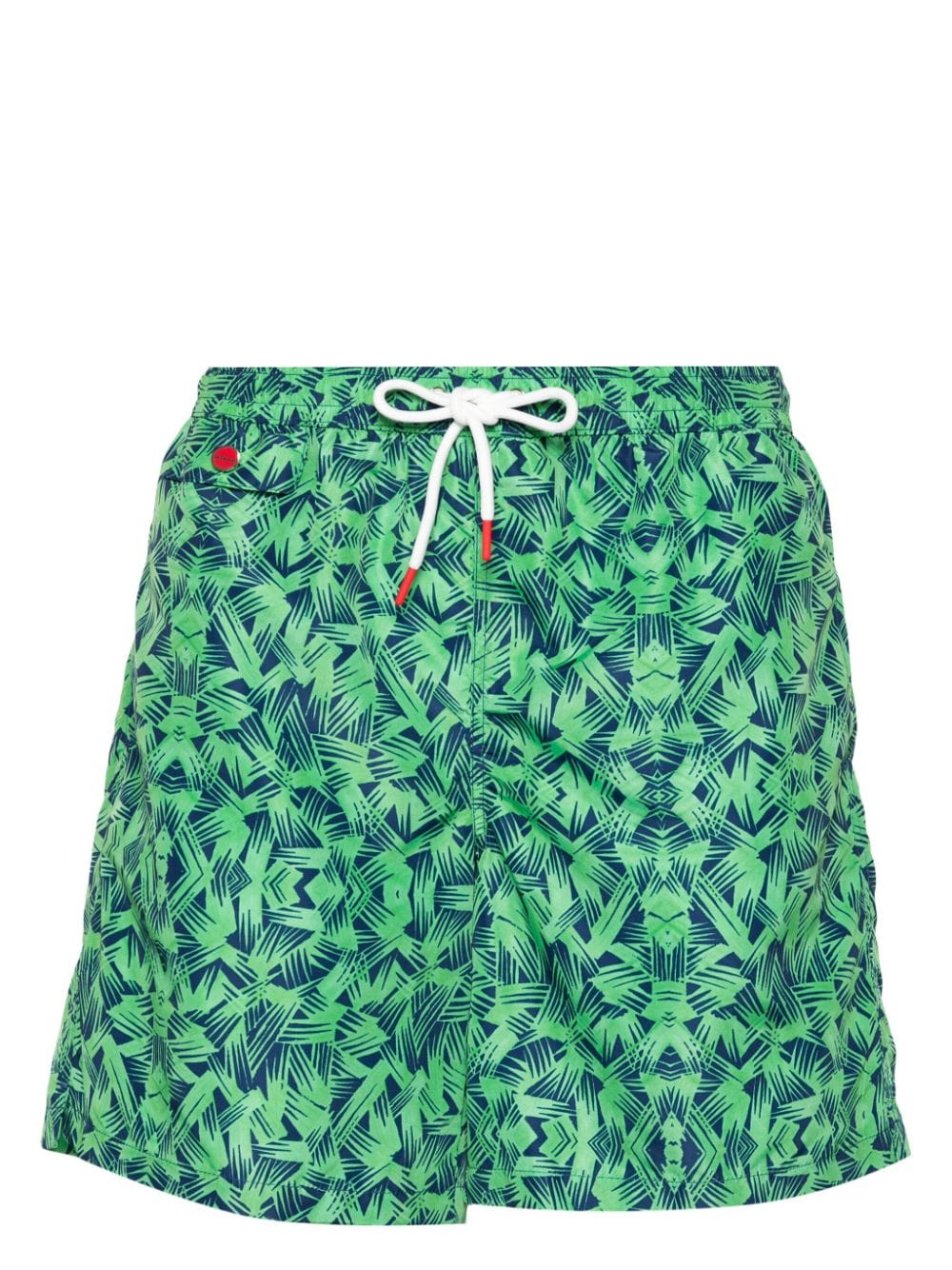 Kiton logo-embroidered swim shorts - Green von Kiton