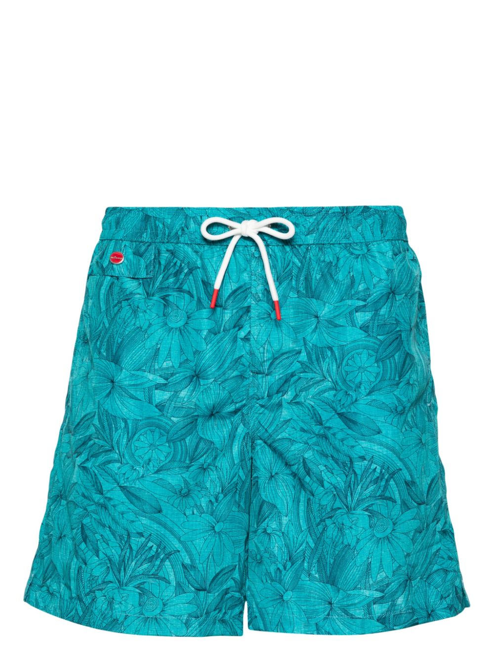 Kiton logo-embroidered swim shorts - Green von Kiton