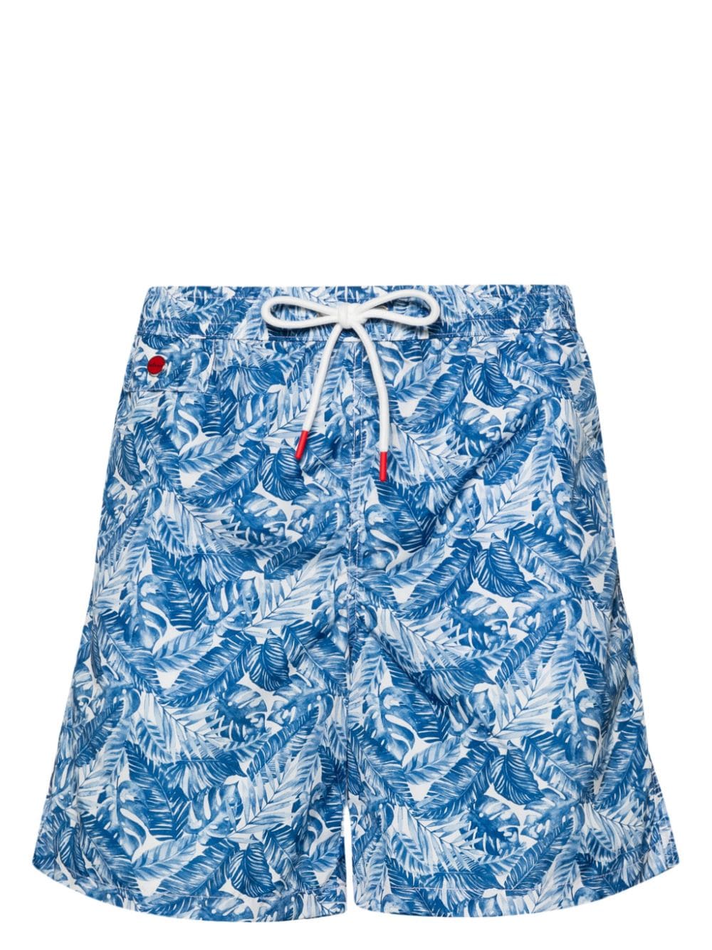 Kiton logo-embroidered swim shorts - White von Kiton